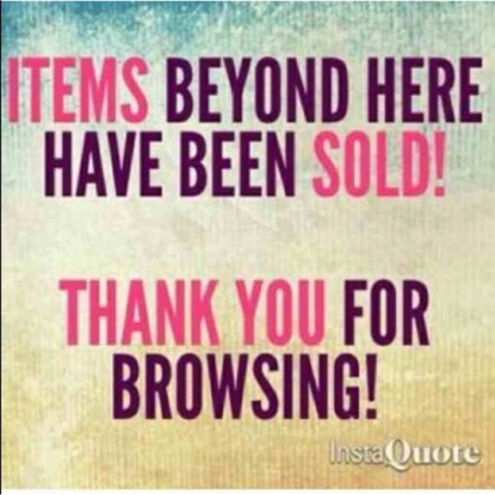 Items past here are sold